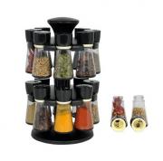 profilineindia - ELEGANTSTYLER 360° Revolving Spice Rack Masala Rack Spice Box Masala Jar 16 Piece Spice Set  (Plastic)
